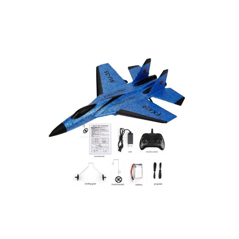 AVION PLANEADOR CONTROL REMOTO AZUL