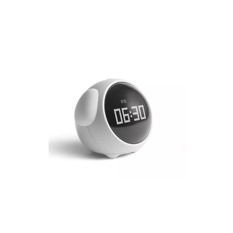 RELOJ DESPERTADOR EMOJI CLOCK BLANCO