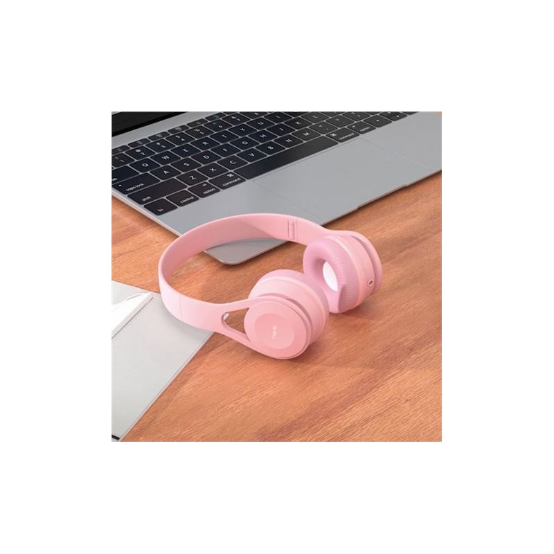 AURICULAR CON MICROFONO ROSA H2262D...