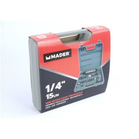 MINI RECTIFICADORA NEUMATICA 1/4" 15PCS MADER