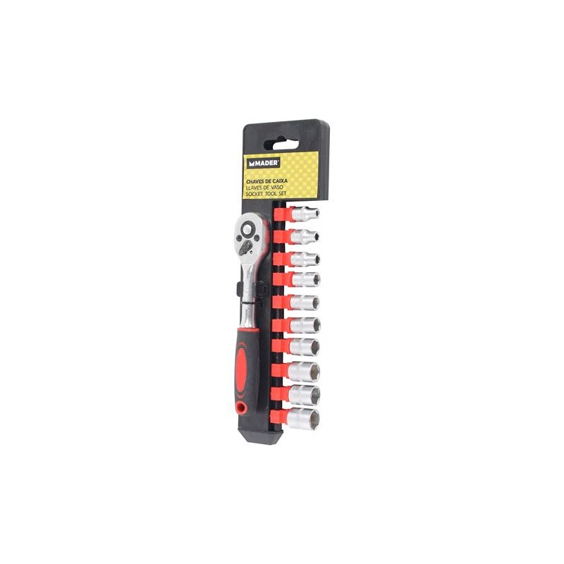 JUEGO CHICHARRA 1/4" CRV 12 PCS MADER