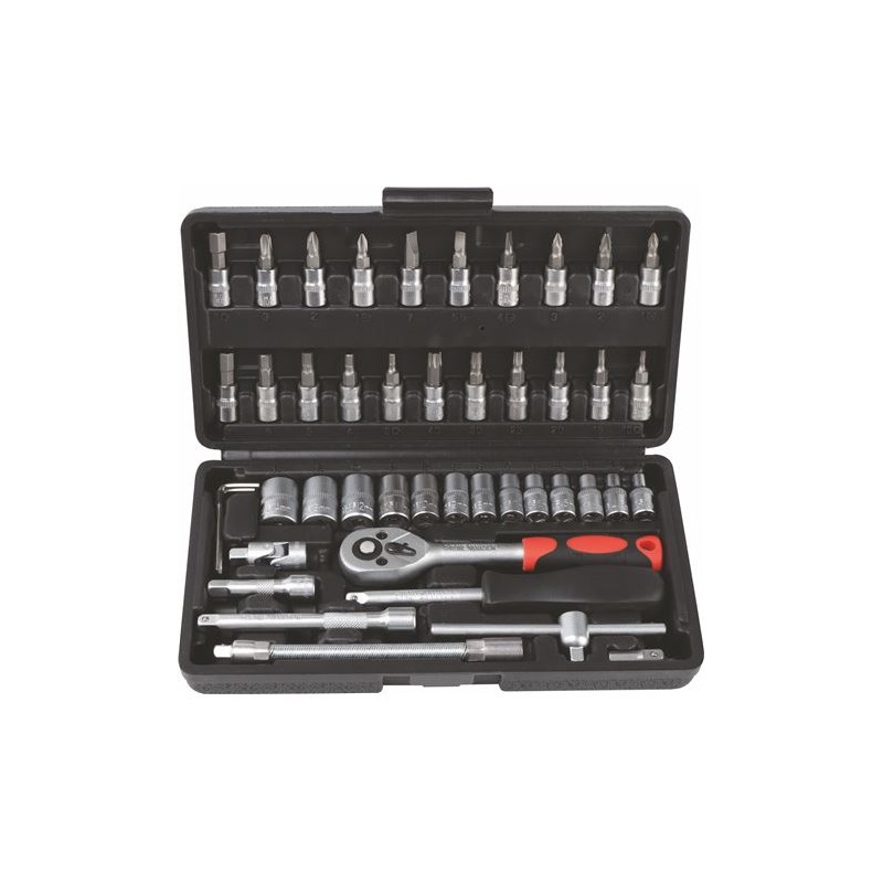 MALETIN HERRAMIENTAS C.V. 45PCS 1/4"...