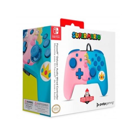 MANDO GAMEPAD FACEOFF DELUXE PEACH NINTENDO SWITCH PDP