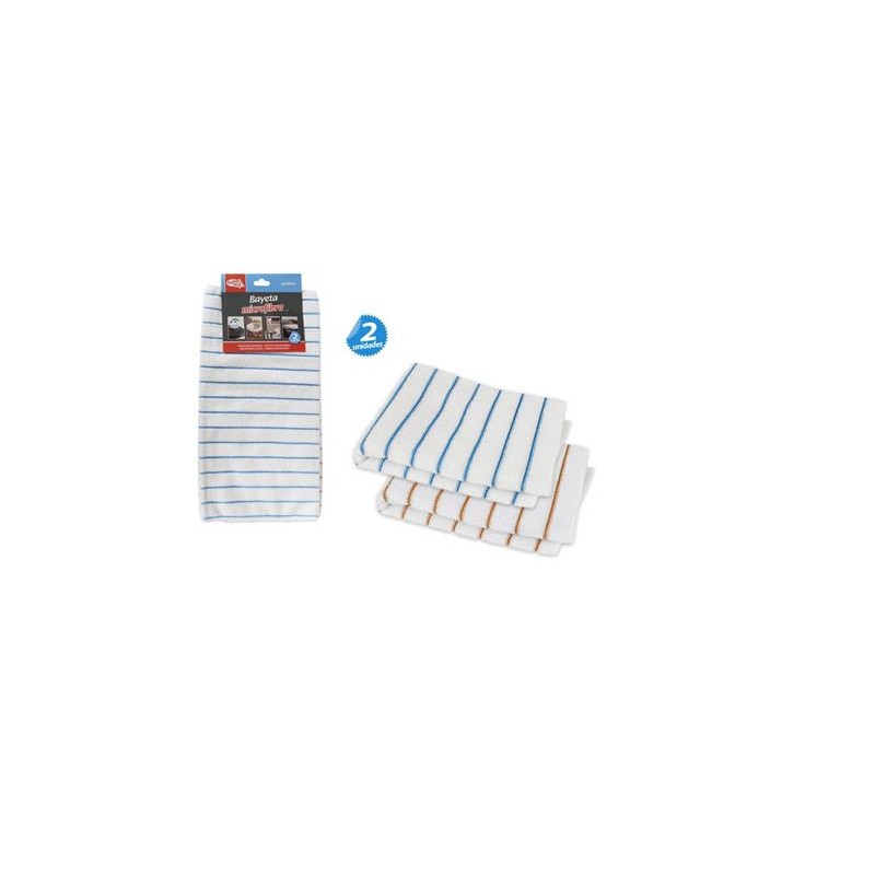 PACK DE 2 BAYETAS DE MICROFIBRA 40X60...