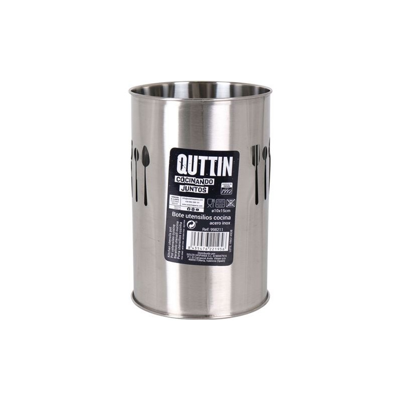 BOTE UTENSILIOS INOX 10X15CM QUTTIN