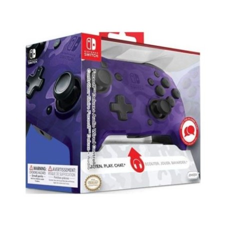 MANDO GAMEPAD FACEOFF DELUXE CAMO MORADO NINTENDO SWITCH PDP