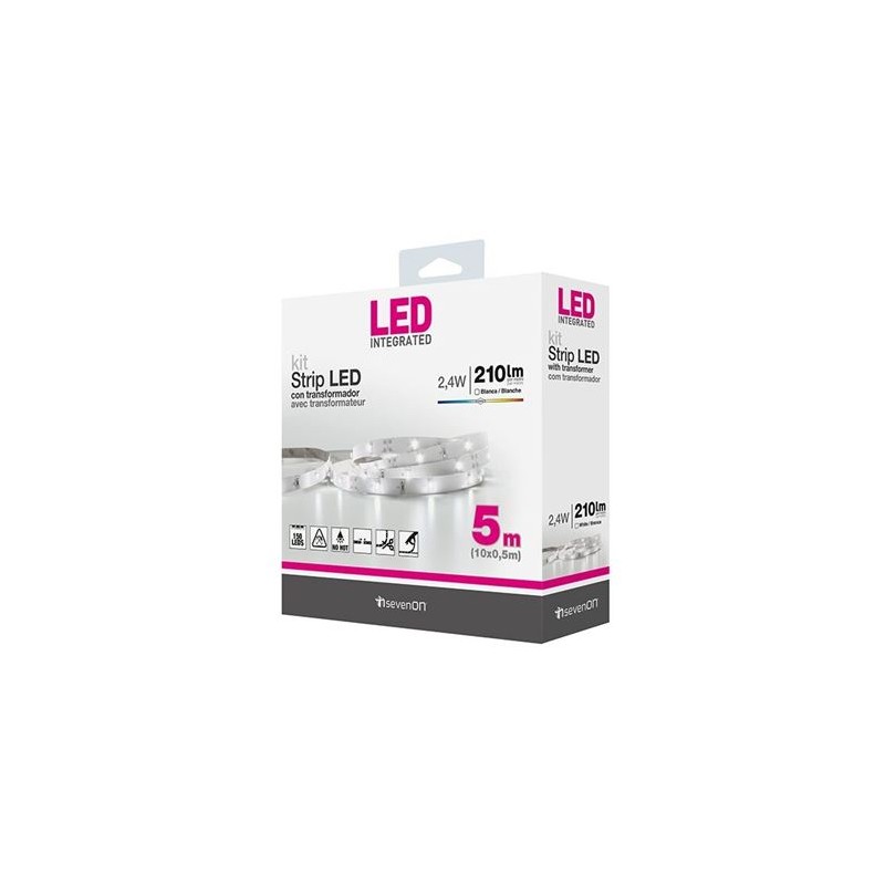 KIT TIRA LED 5M BLANCO 4000K CON...