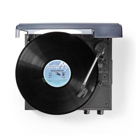 TOCADISCOS 33/45/78 RPW CONVERSOR A MP3 18W MARRON NEDIS