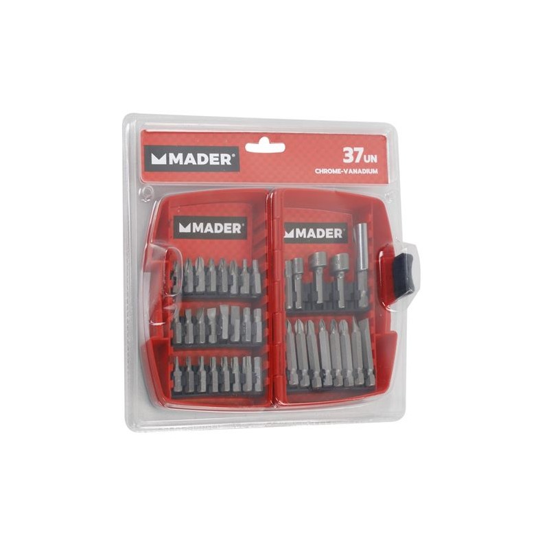 JUEGO VASOS Y PUNTAS 37 PCS CRV MADER