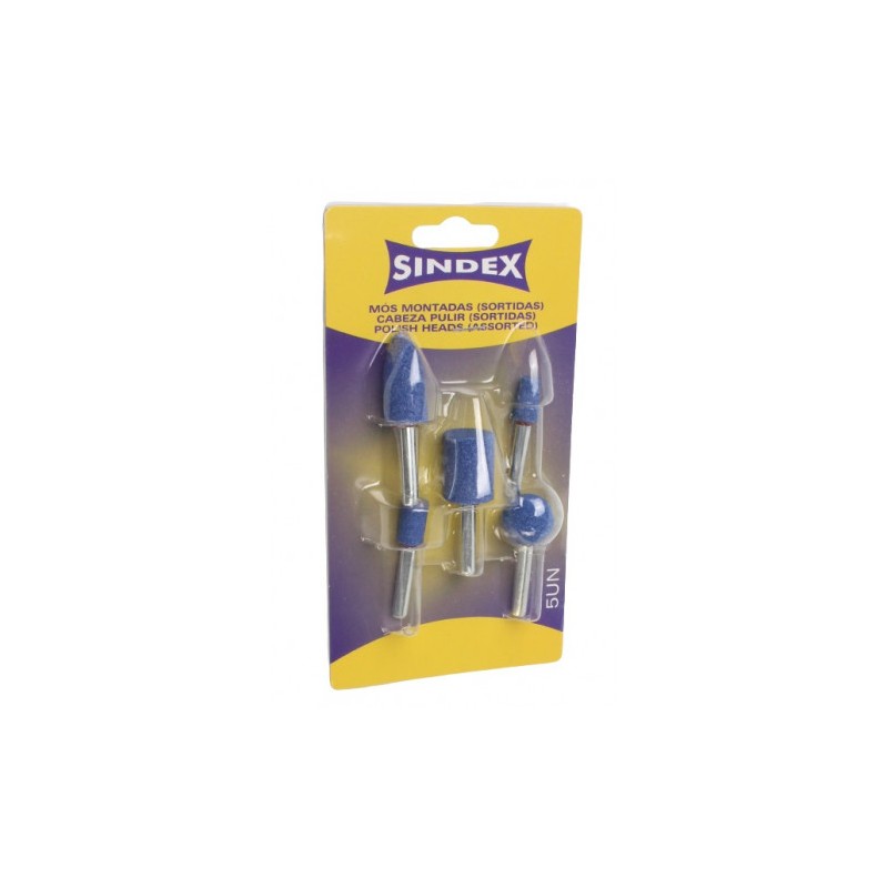 CABEZALES DE PULIR 5 PCS SINDEX