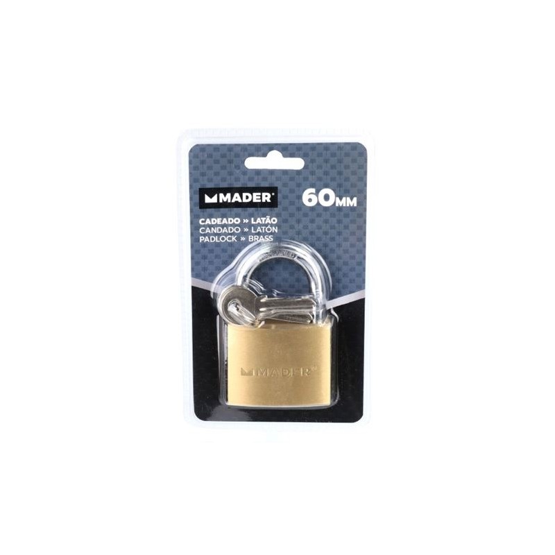 CANDADO LATON, 60MM MADER