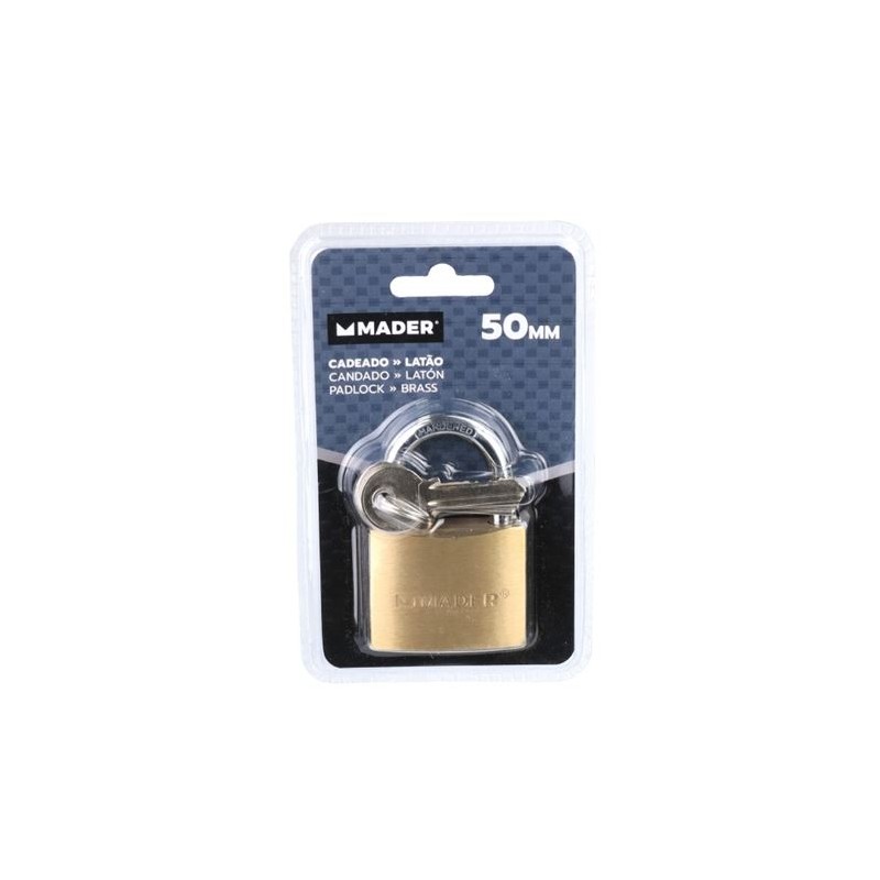 CANDADO LATON, 50 MM MADER