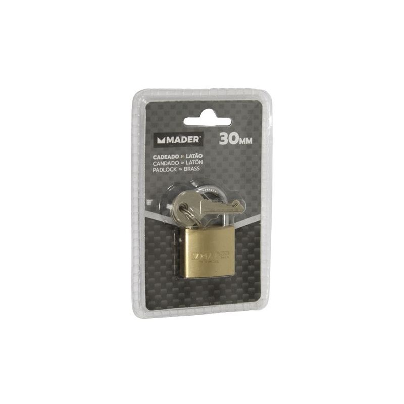 CANDADO LATON, 30 MM MADER