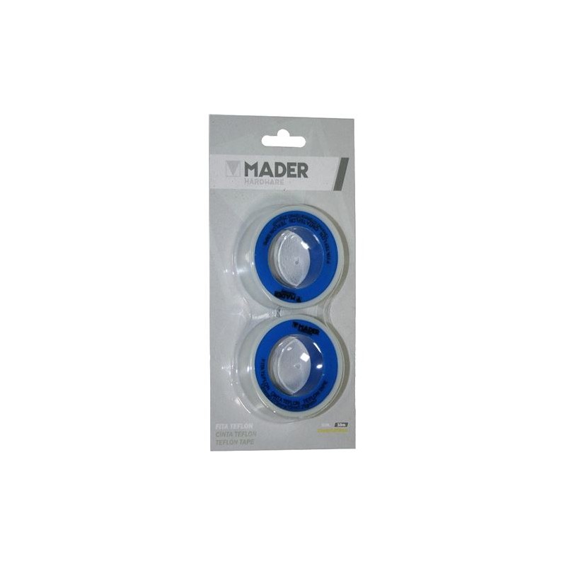 CINTA TEFLON 2 ROLLOS 12MM. MADER