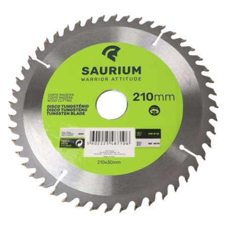 PACK 3 DISCOS CORTE MADERA PARA SIERRAS 210MM. SAURIUM