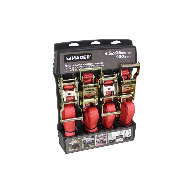 ESLINGA 4 PCS 900KG 25MM X 4.5 MTRS....