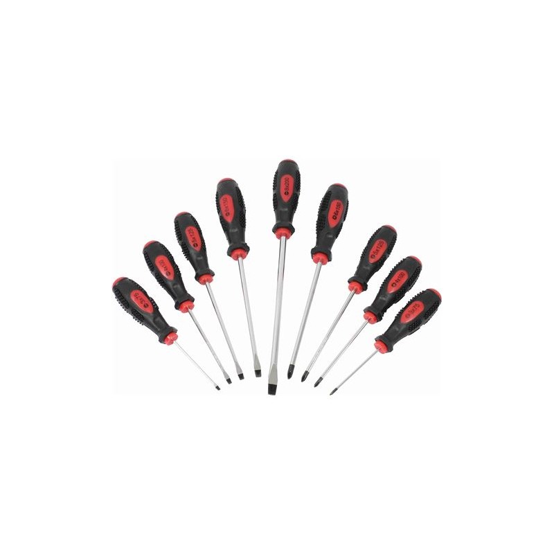 JUEGO 9 PIEZAS DESTORNILLADORES MADER
