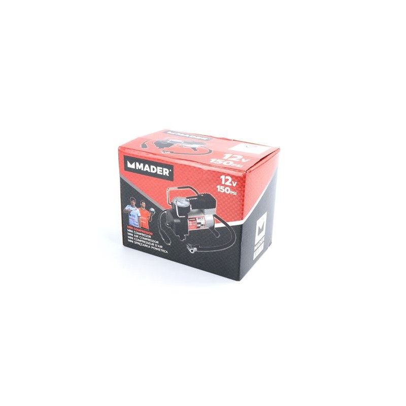 MINI COMPRESOR AIRE 150PSI, 12V MADER