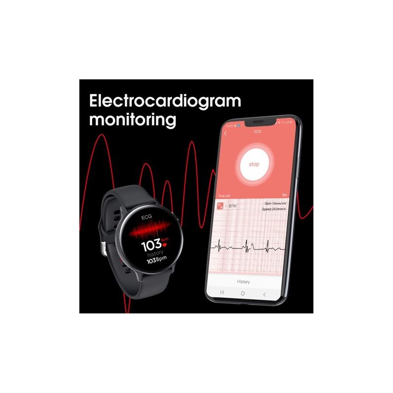 SMARTWATCH SW2000 SILVER 1.4" | IP68...