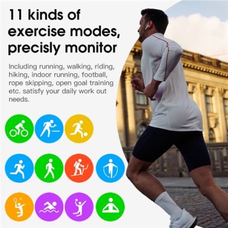 SMARTWATCH SW2000 GOLD 1.4" | IP68 | ECG | PULSOMETRO