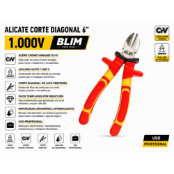 ALICATE CORTE DIAGONAL 6"...