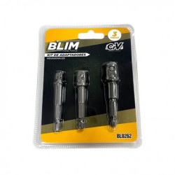 KIT 3 ADAPTADORES 1/4"... 2