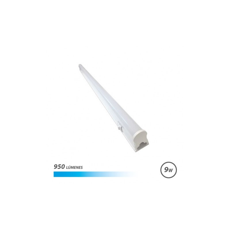 TUBO LED T5 9W 950LM 60CM LUZ FRIA CON INTERRUPTOR ELBAT