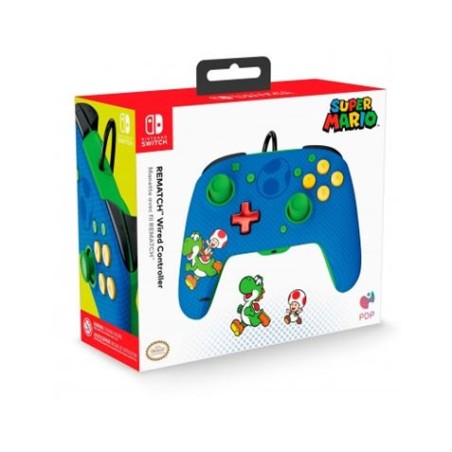 MANDO GAMEPAD REMACHT WIRED NINTENDO SWITCH YOSHI PDP