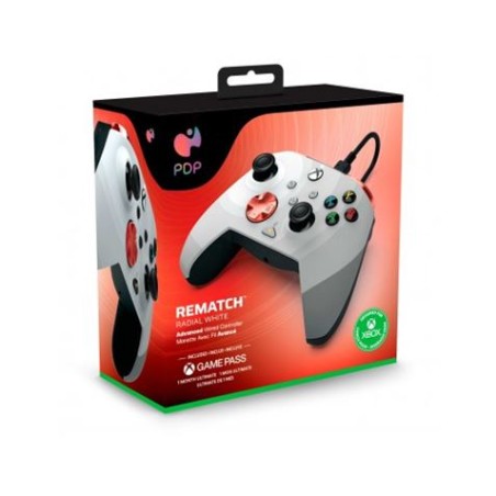 MANDO GAMEPAD PC/XBOX REMATCH WIRED WHITE PDP