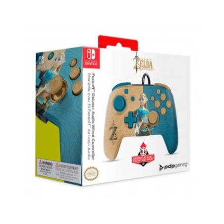 MANDO GAMEPAD FACEOFF DELUXE NINTENDO SWITHC ZELDA BREATH PDP