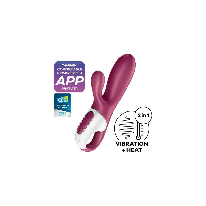 VIBRADOR HOT BUNNY CON EFECTO CALOR Y...