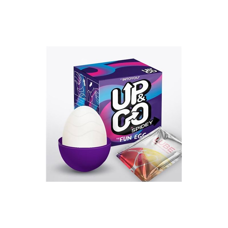 HUEVO MASTURBADOR SPIDEY PURPURA UP & GO