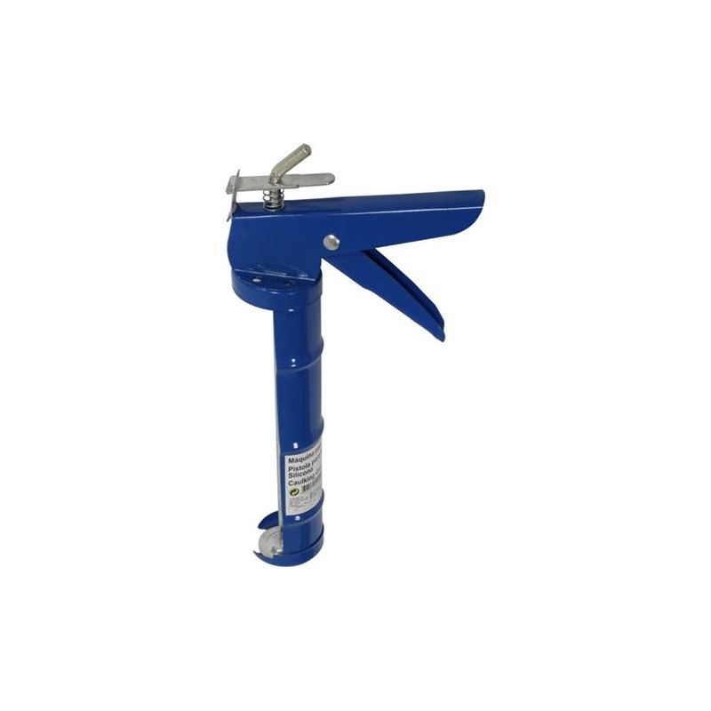 PISTOLA SILICONA METAL AZUL 9" MADER