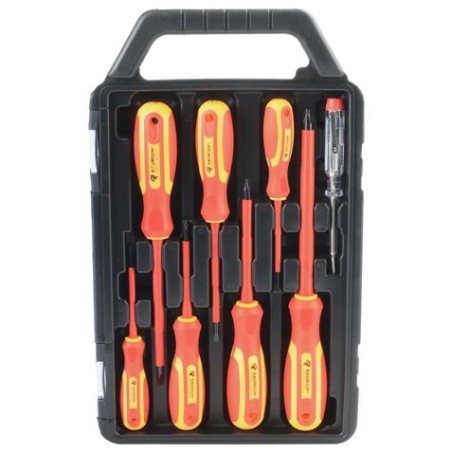 JUEGO 8 PCS HERRAMIENTAS AISLADAS 1000V. SAURIUM