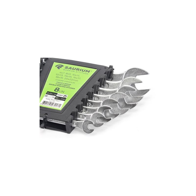 JUEGO LLAVES FIJAS CROMO VANADIO 8PCS...