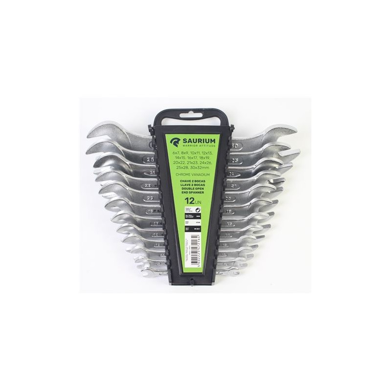 JUEGO LLAVES FIJAS 12 PCS SAURIUM