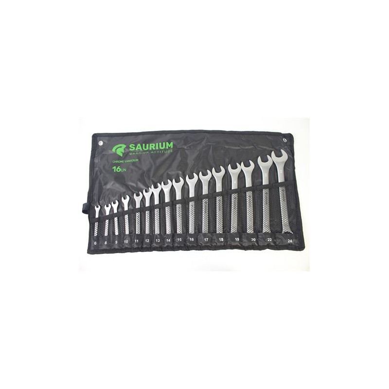 JUEGO LLAVES COMBINADAS 16 PCS SAURIUM