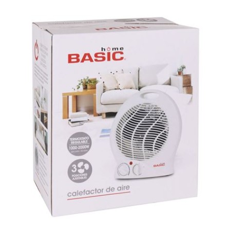 CALEFACTOR REGULABLE 1000-2000W 3 POSICIONES HOME BASIC