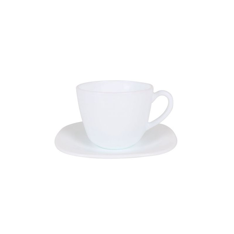 SET 6 TAZAS + 6 PLATOS CAFE OPAL...