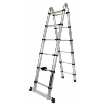 ESCALERA ARTICULADA 6+6 PELDAÑOS 3.80 MTS MADER