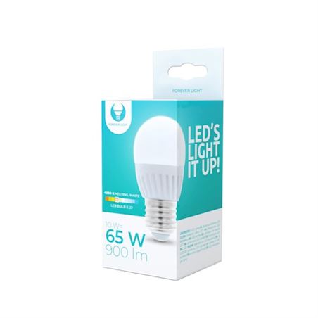 BOMBILLA LED G45 | 10W | 900LM | E27 | LUZ BLANCA | FOREVER - RTV003470