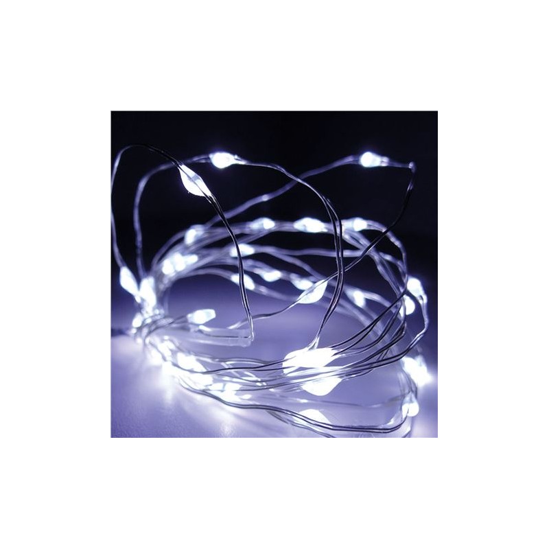 GUIRNALDA A PILAS FIJA 40 LEDS CABLE...
