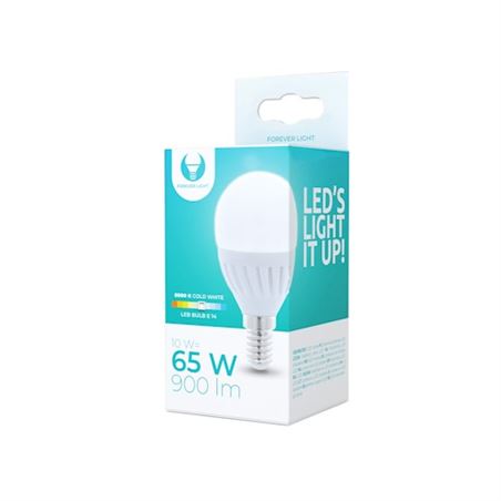 BOMBILLA LED G45 | 10W | 900LM | E14 | LUZ FRIA | FOREVER - RTV003451