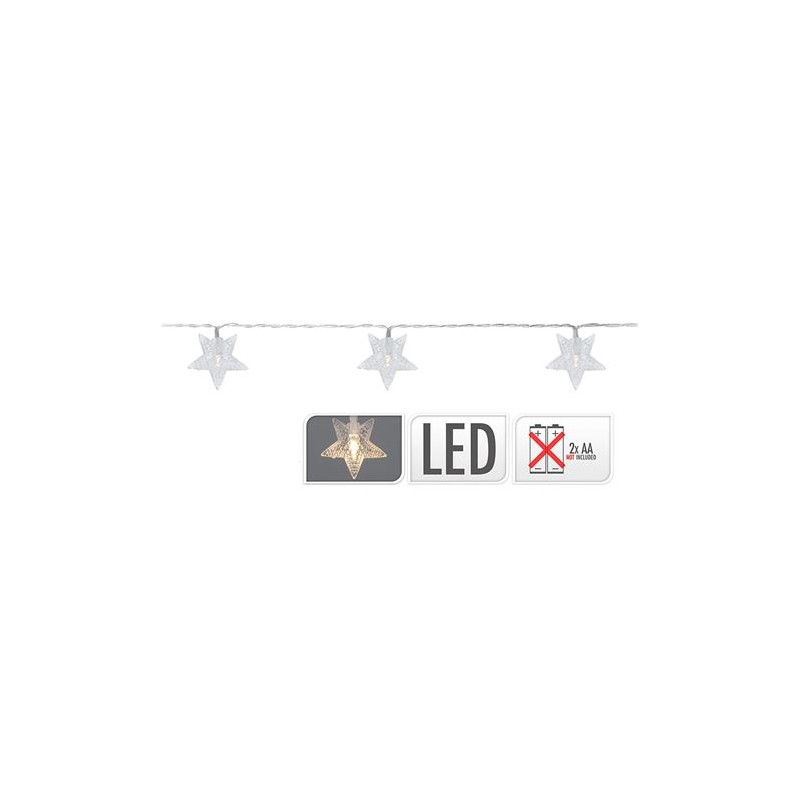 GUIRNALDA A PILAS FIJA 10 LEDS CON...