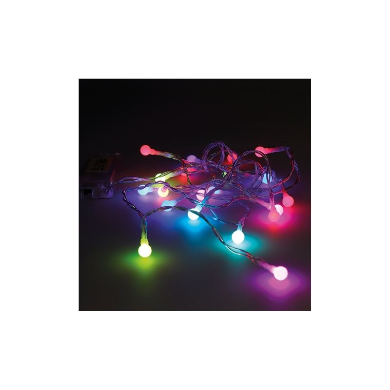 GUIRNALDA A PILAS RGB 20 LEDS...