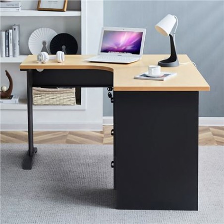MESA DE ESCRITORIO MS800 140X120X75CM L DERECHA + CAJONERA MUVIP
