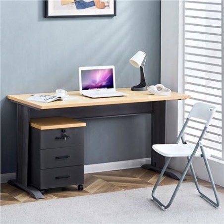 MESA DE ESCRITORIO MS700 140X70X75CM + CAJONERA MUVIP
