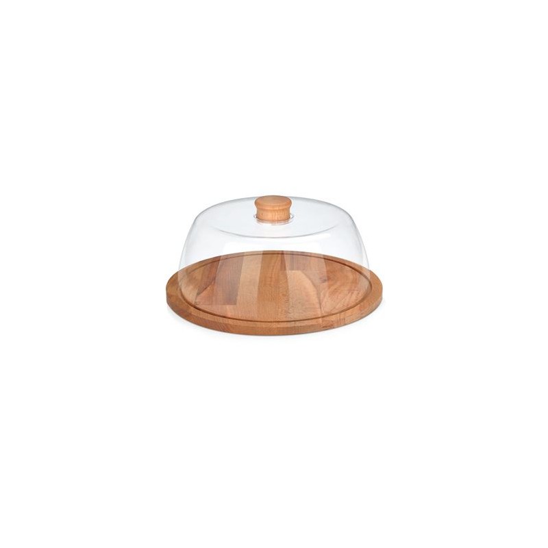 QUESERA CON BASE DE MADERA 24CM QUTTIN