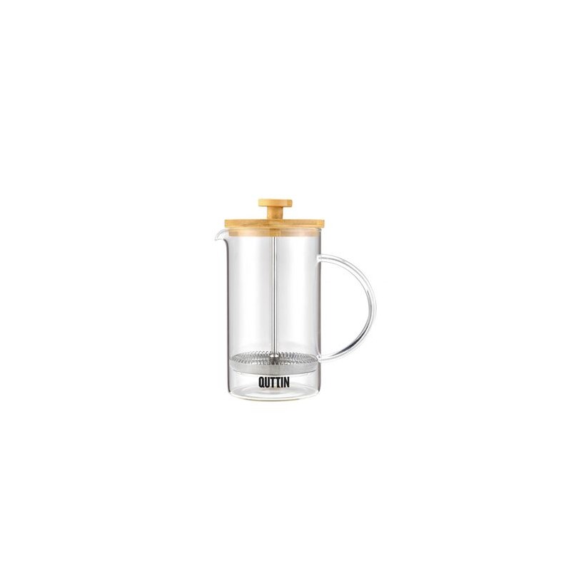 TETERA VIDRIO/BAMBU 350ML QUTTIN