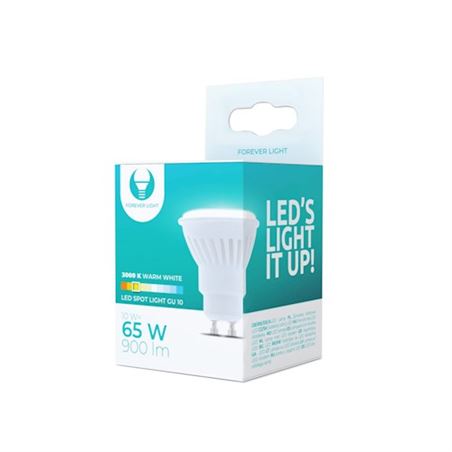 BOMBILLA LED GU10 | 10W | 900LUM | LUZ CALIDA | FOREVER - RTV003474